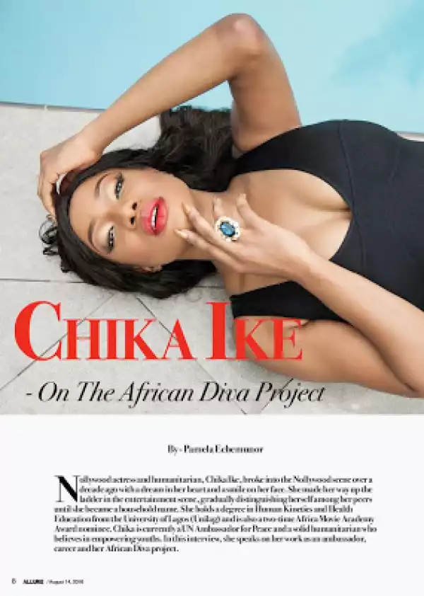Photos: Actress Chika Ike Shows Little Cleavage In The Covers Of Vanguard Allure